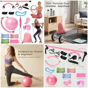 Complete Pilates Equipment Set with Ring