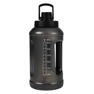 64 Fluid Ounces Water Bottle, Translucent Black