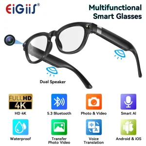 Smart Glasses Bluetooth Call With AI Voice Translate