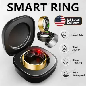 Smart Ring with Charging Case